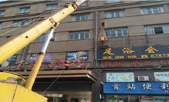 原阳县安装较高的门店招牌有什么好的方法？